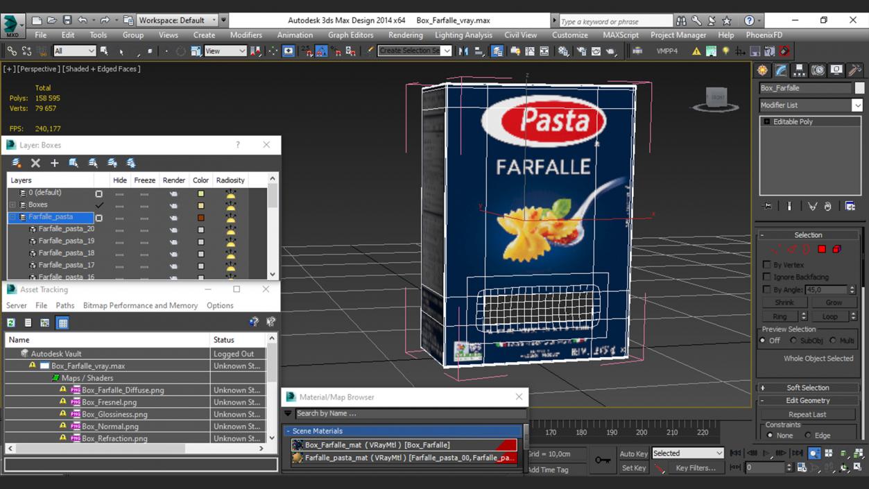 Box Farfalle 3D