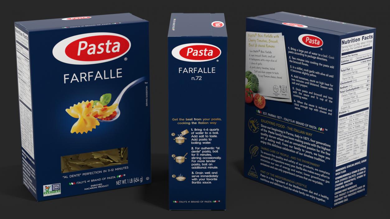 Box Farfalle 3D