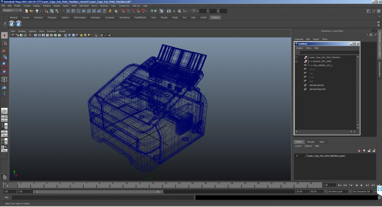 3D Laser Copy Fax Print Machine model