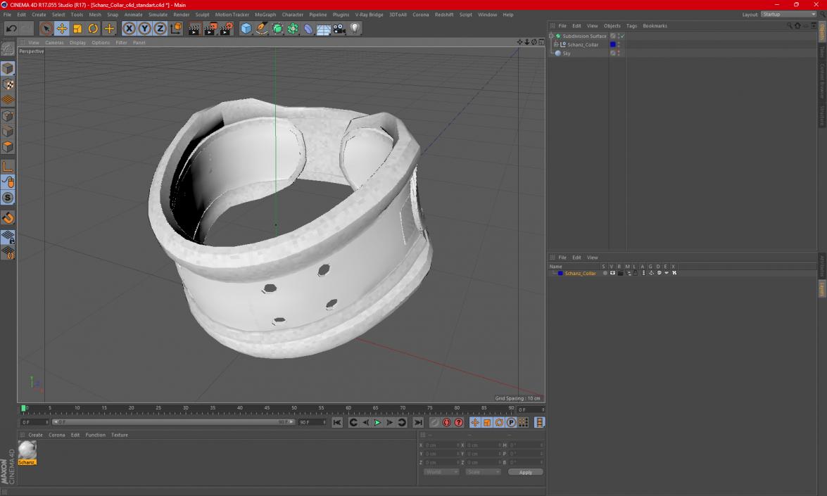 3D Schanz Collar model