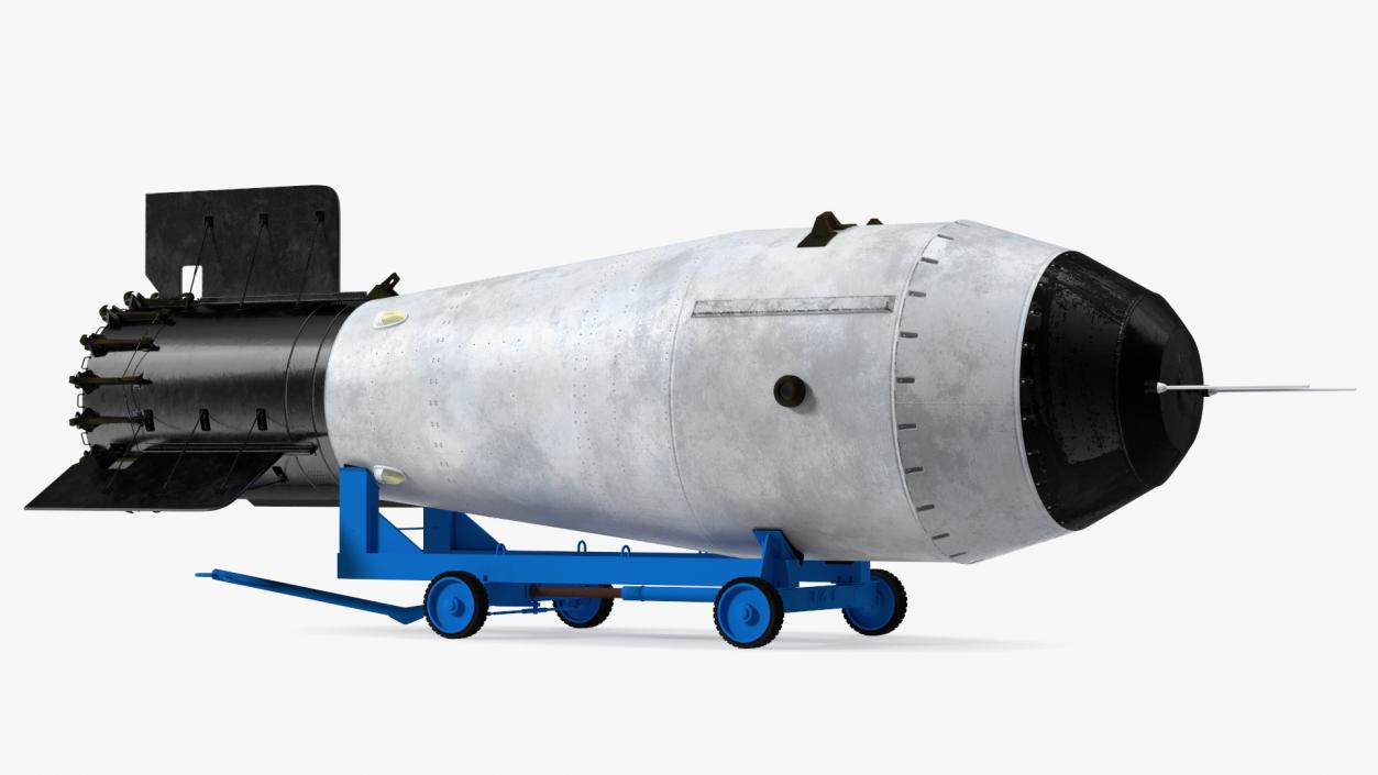 Tsar Bomba AN602 on Cart 3D model