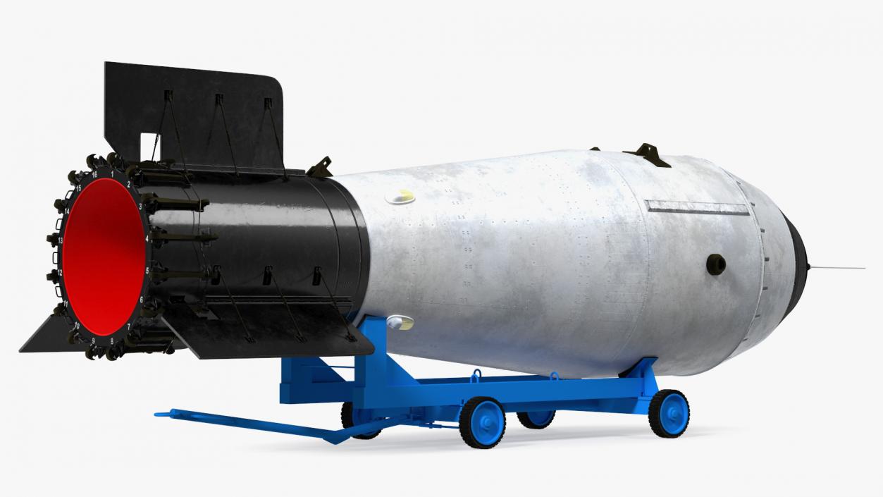 Tsar Bomba AN602 on Cart 3D model