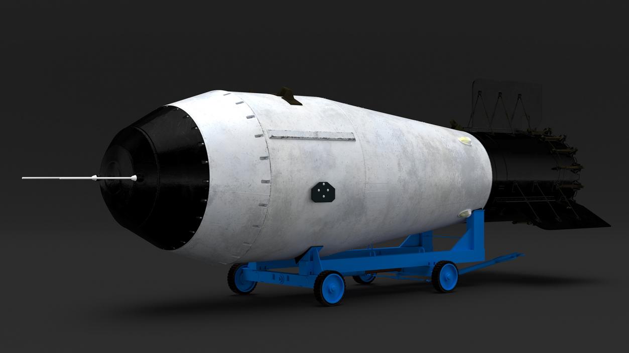 Tsar Bomba AN602 on Cart 3D model