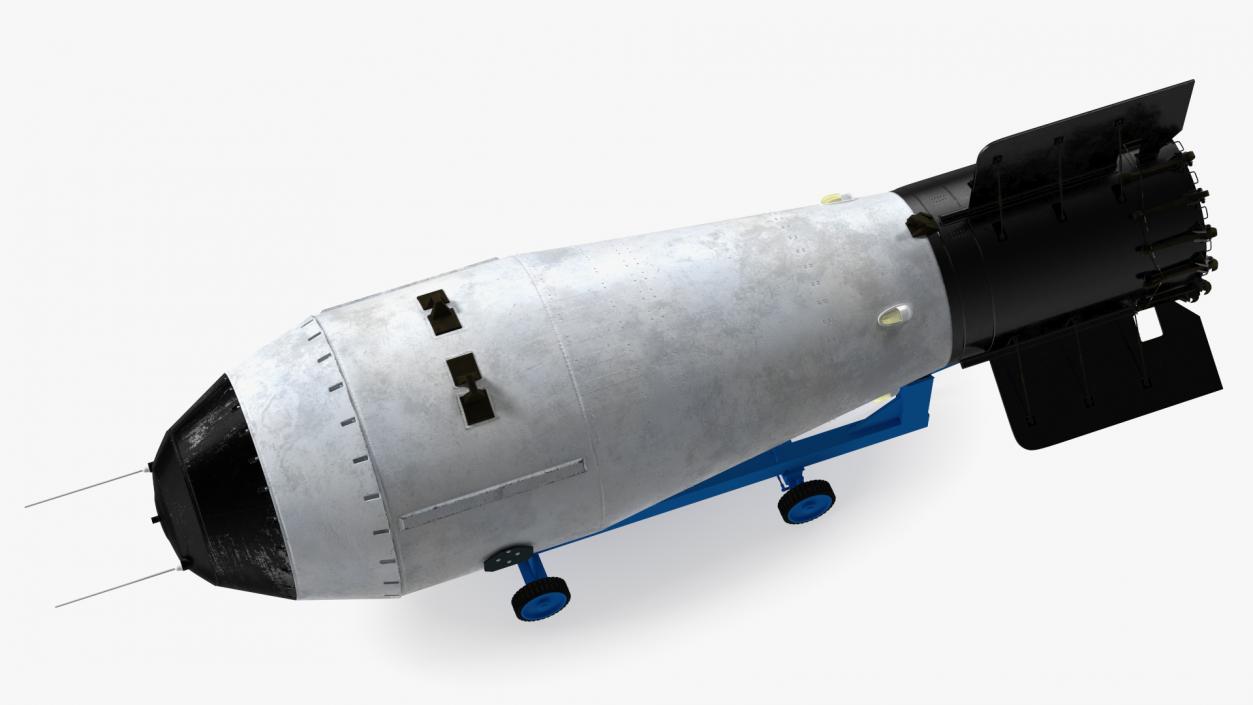 Tsar Bomba AN602 on Cart 3D model