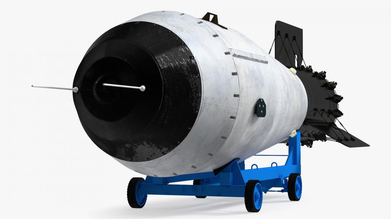 Tsar Bomba AN602 on Cart 3D model