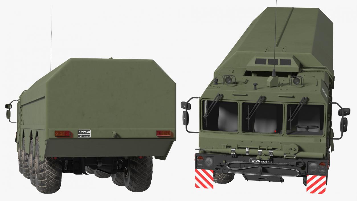 3D 300P Bastion-P Mobile Defence Missile System Rigged