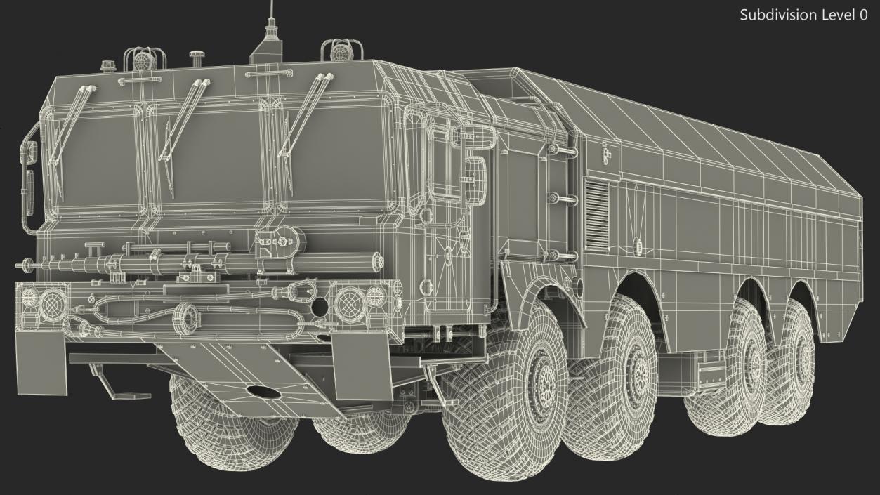 3D 300P Bastion-P Mobile Defence Missile System Rigged