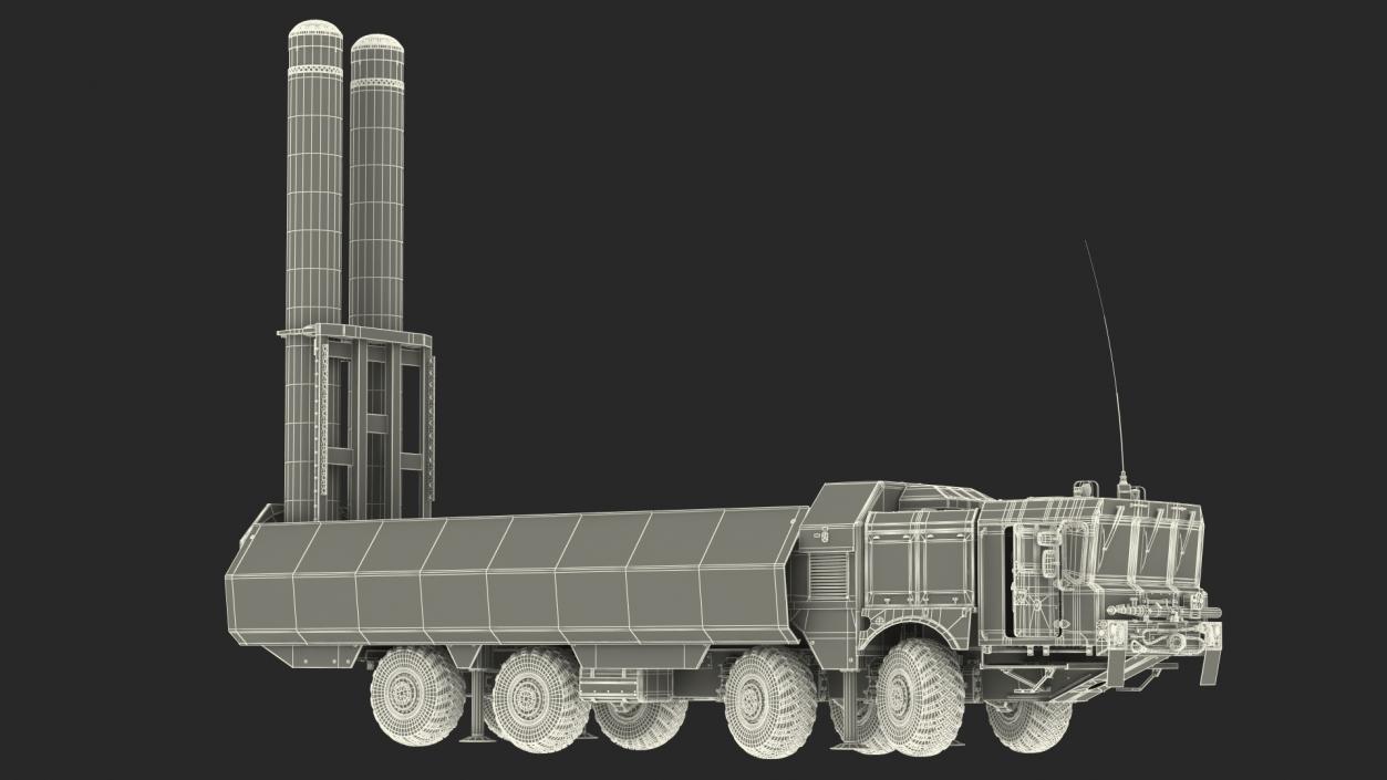 3D 300P Bastion-P Mobile Defence Missile System Rigged