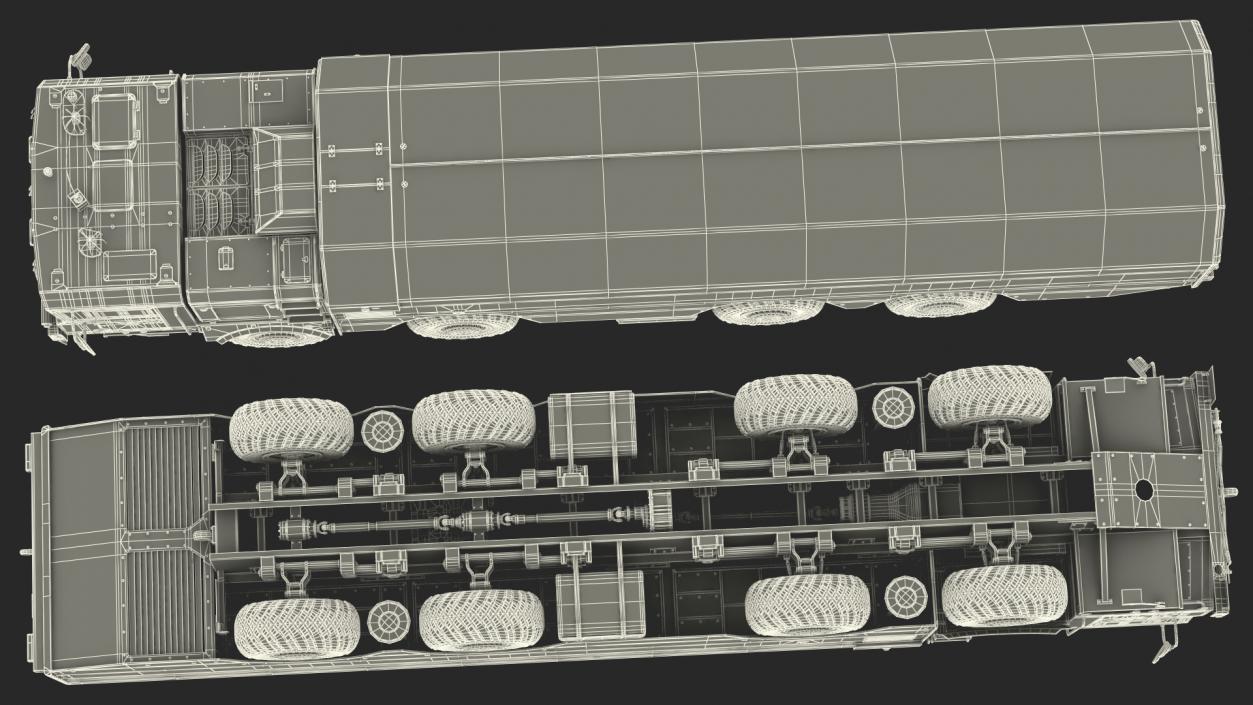 3D 300P Bastion-P Mobile Defence Missile System Rigged