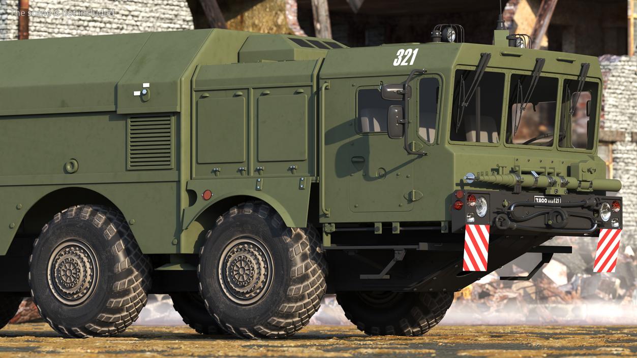 3D 300P Bastion-P Mobile Defence Missile System Rigged