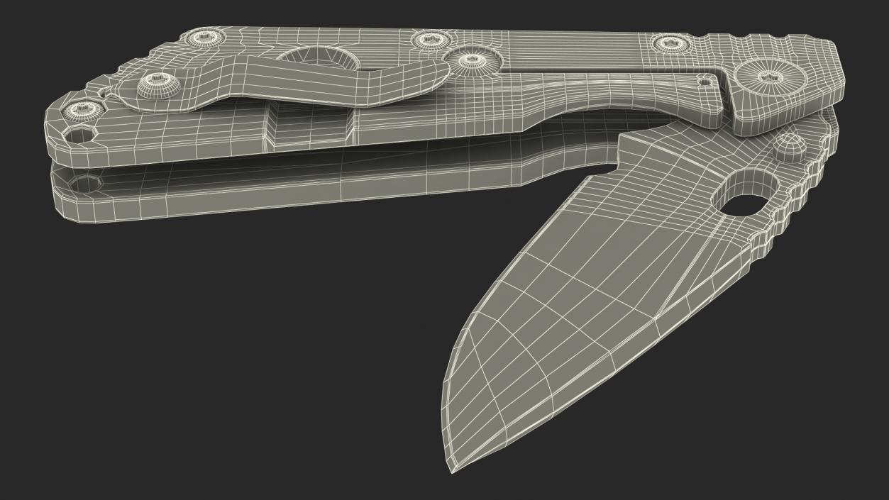 Tactical Folding Pocket Knife 3D model