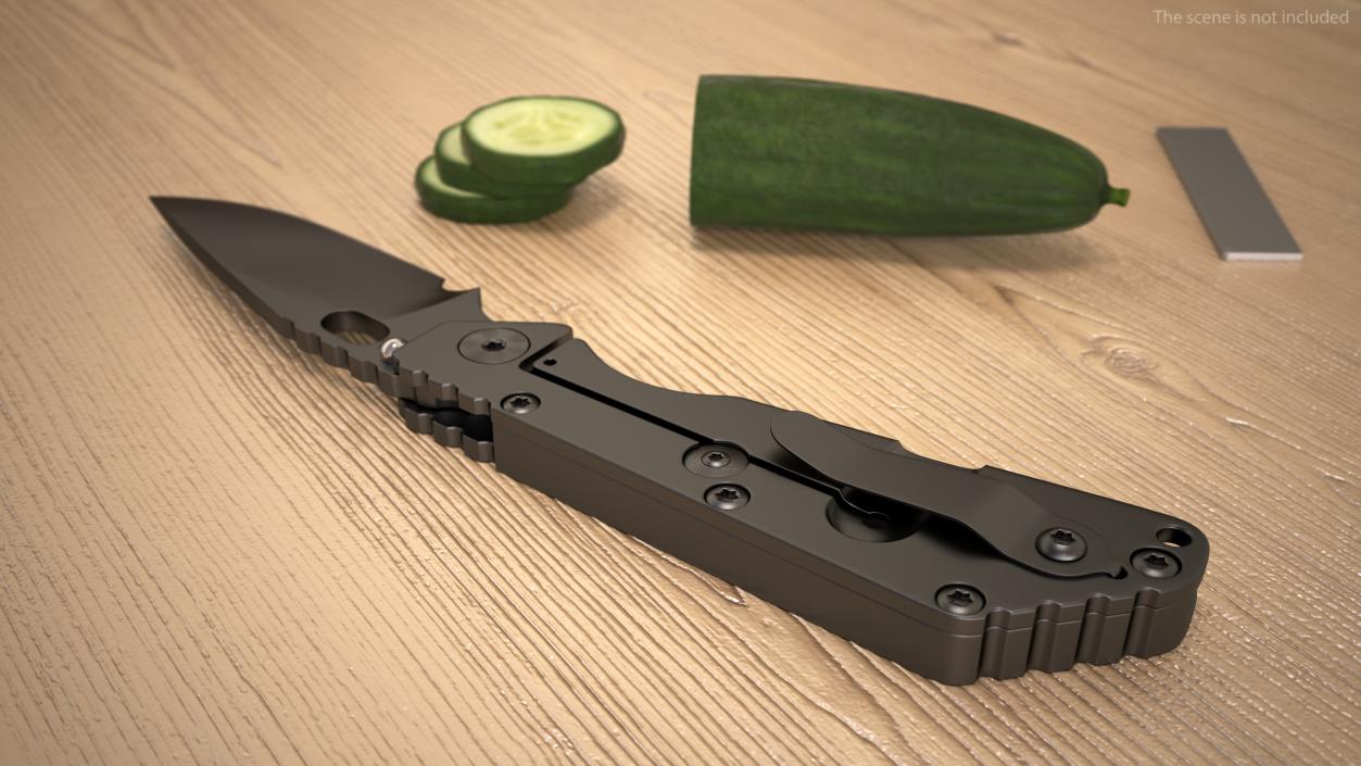 Tactical Folding Pocket Knife 3D model