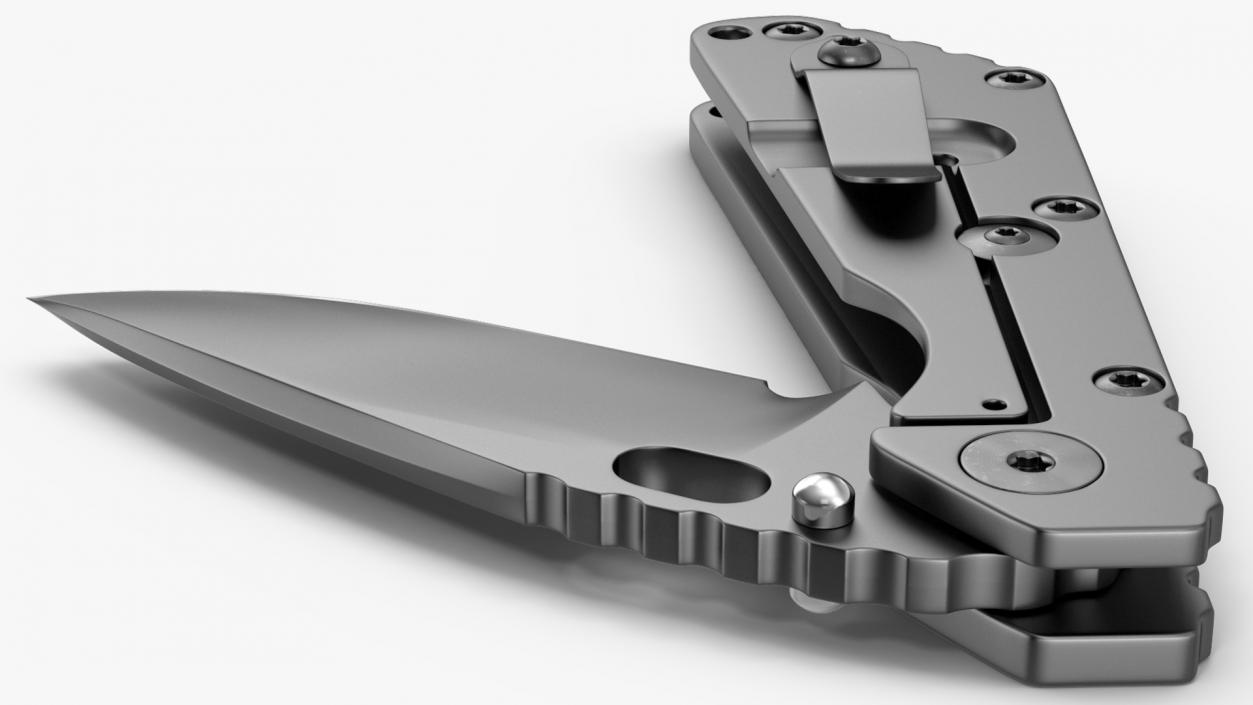 Tactical Folding Pocket Knife 3D model