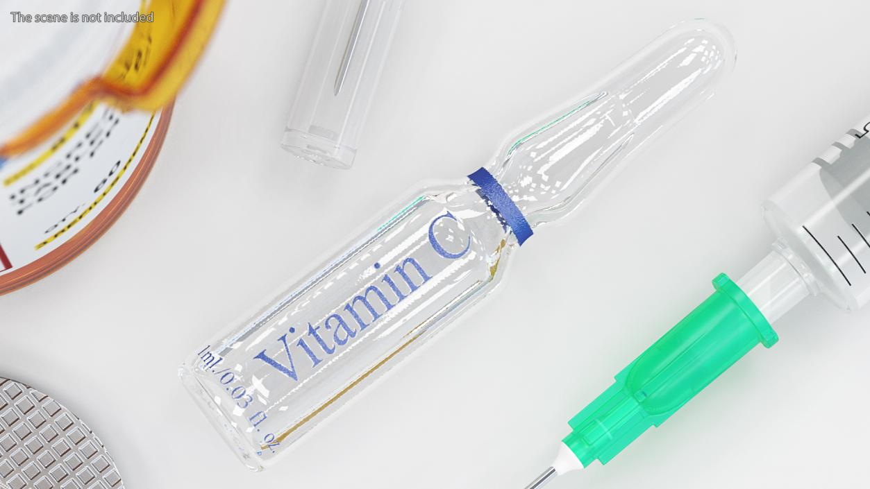 Vitamin Ampoules Collection 3D