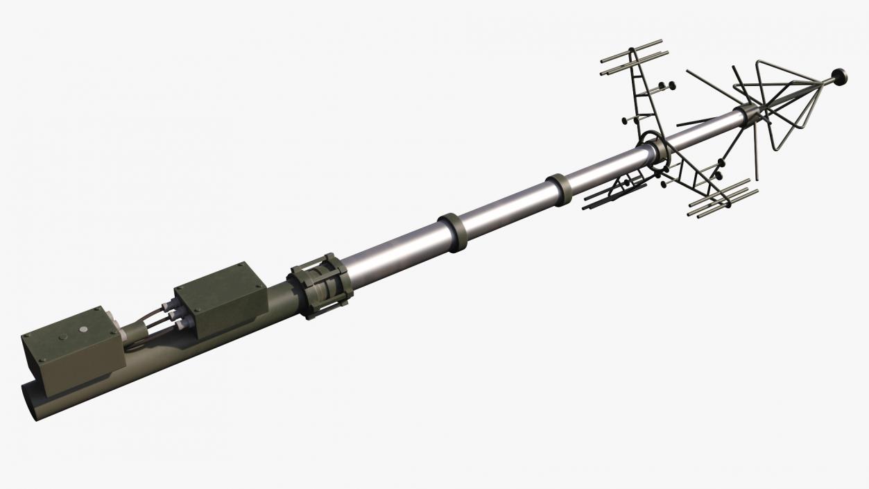 3D Telescopic Antenna Mast model