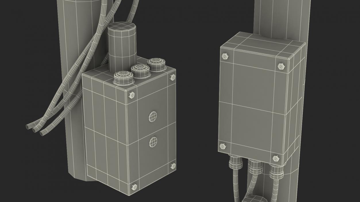 3D Telescopic Antenna Mast model