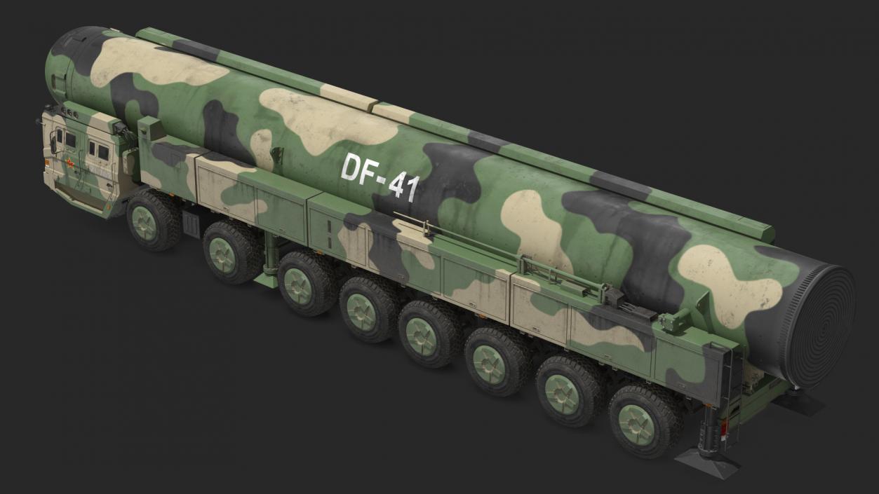 Dongfeng-41 ICBM Launch Vehicle Dusty 3D