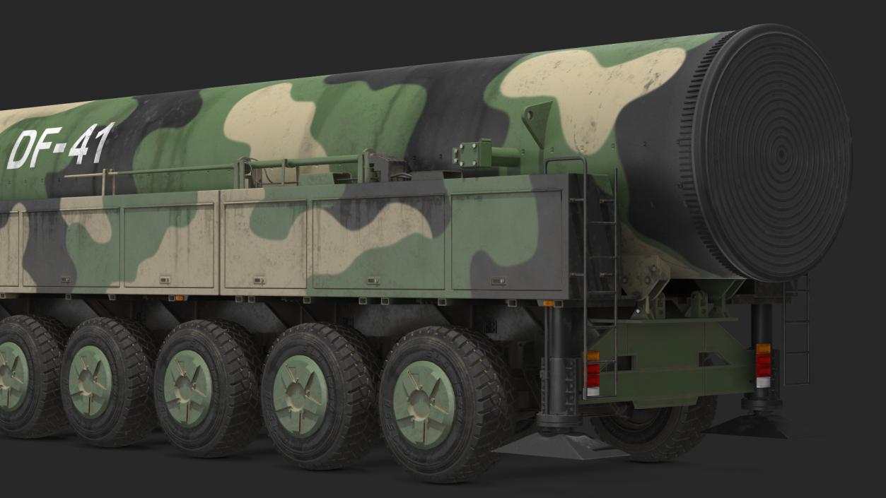 Dongfeng-41 ICBM Launch Vehicle Dusty 3D