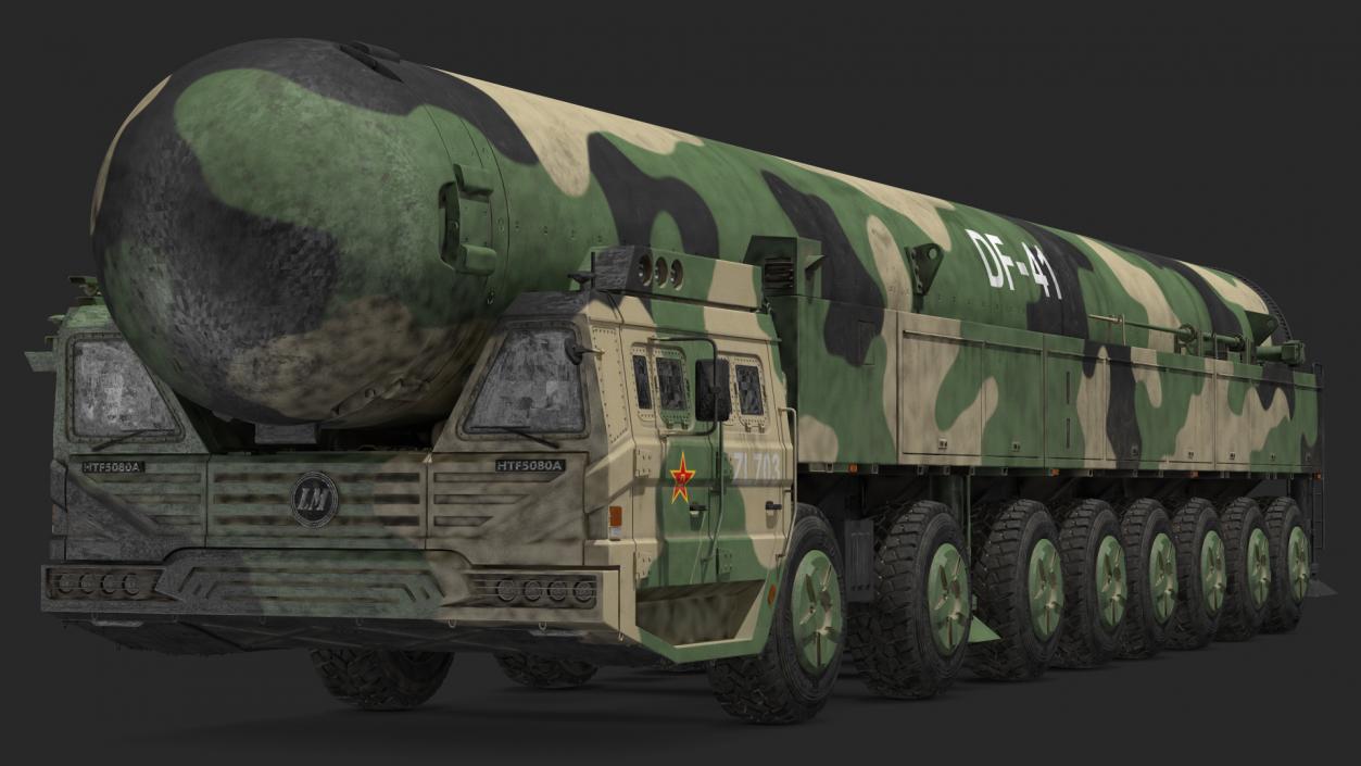 Dongfeng-41 ICBM Launch Vehicle Dusty 3D