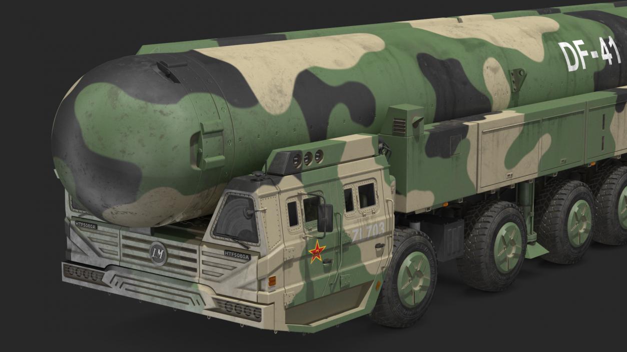 Dongfeng-41 ICBM Launch Vehicle Dusty 3D