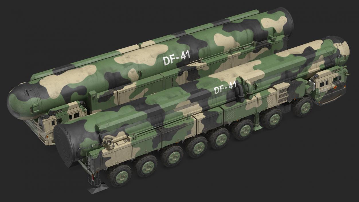 Dongfeng-41 ICBM Launch Vehicle Dusty 3D