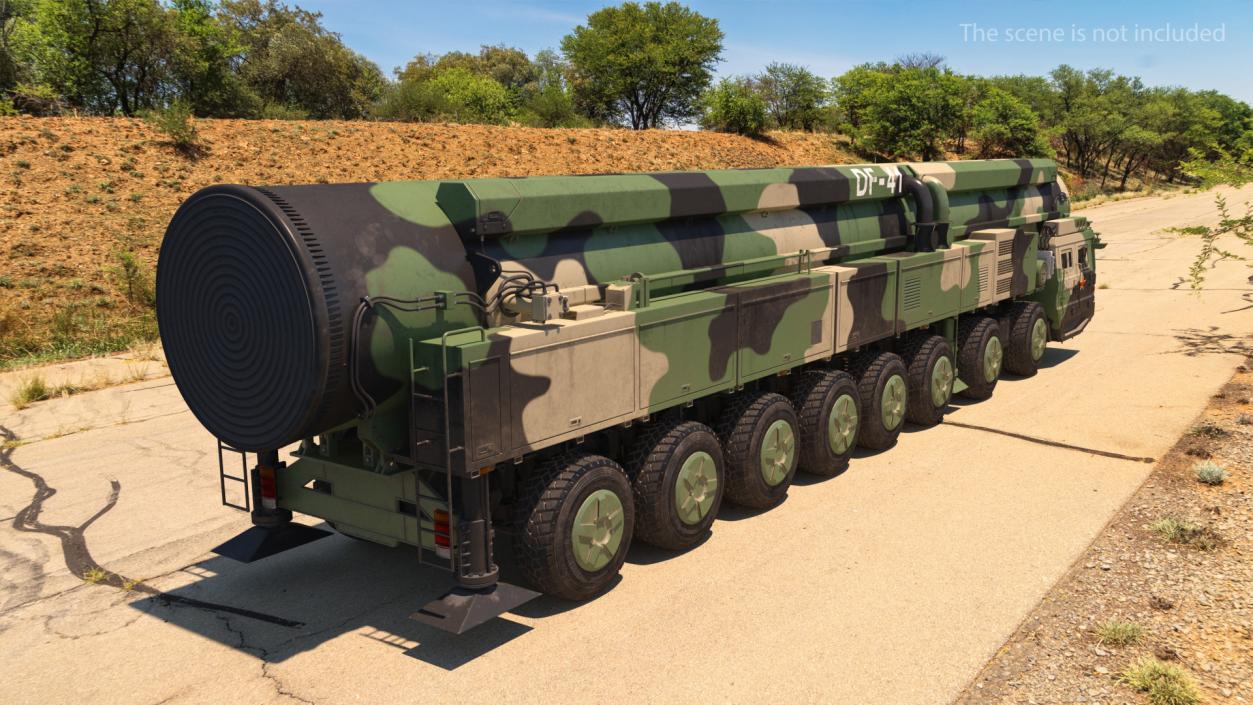 Dongfeng-41 ICBM Launch Vehicle Dusty 3D