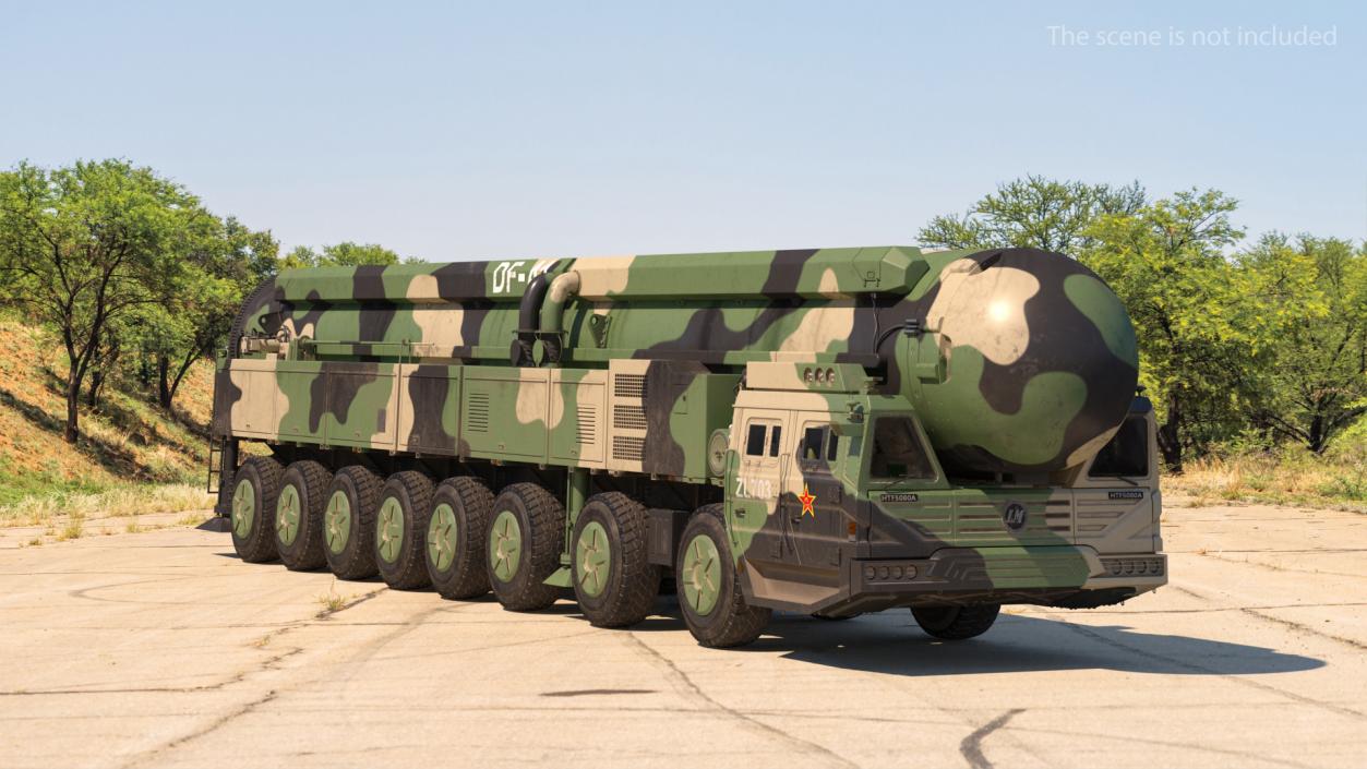 Dongfeng-41 ICBM Launch Vehicle Dusty 3D