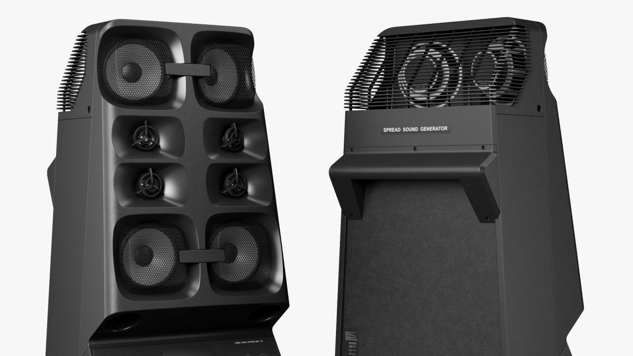 All in One High Power Audio System 3D model