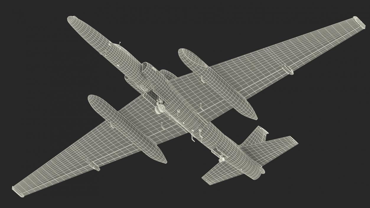 U2 Dragon Lady High Altitude Aircraft 3D