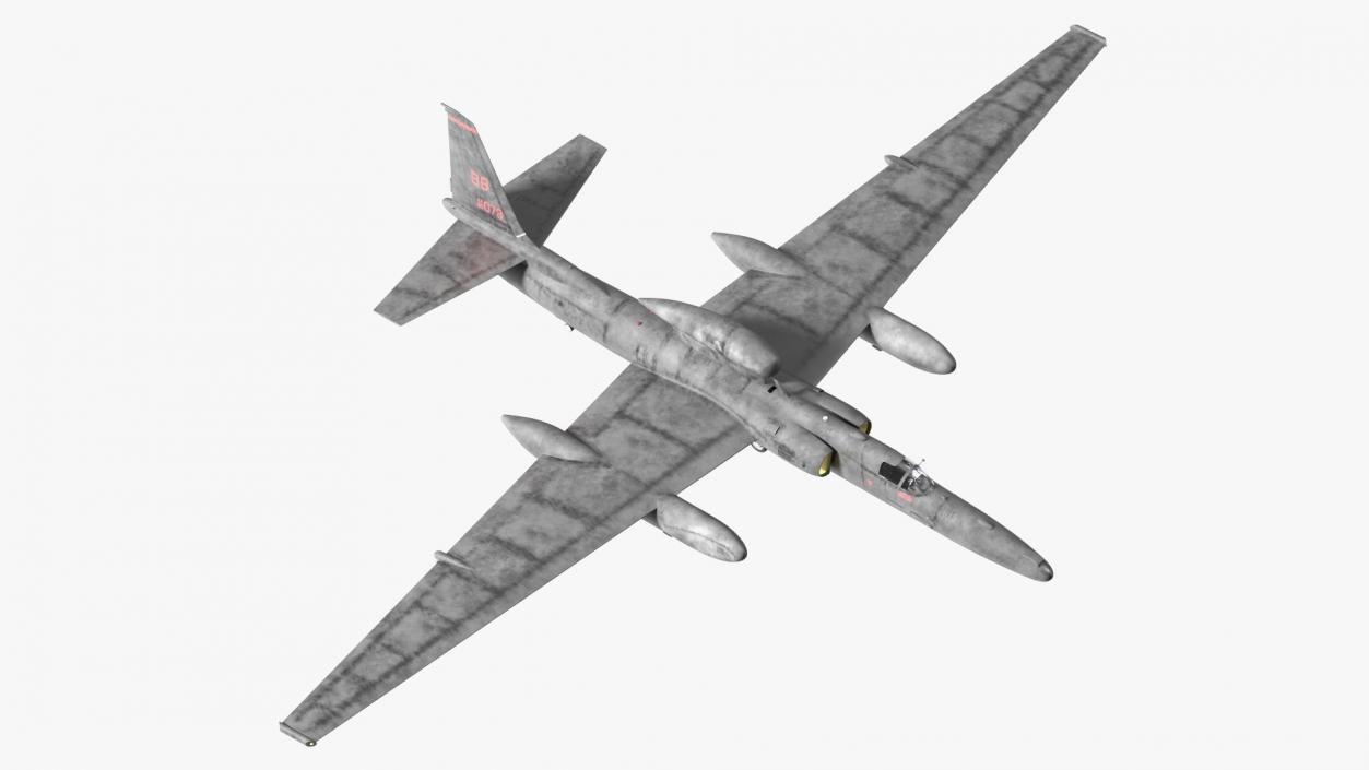 U2 Dragon Lady High Altitude Aircraft 3D