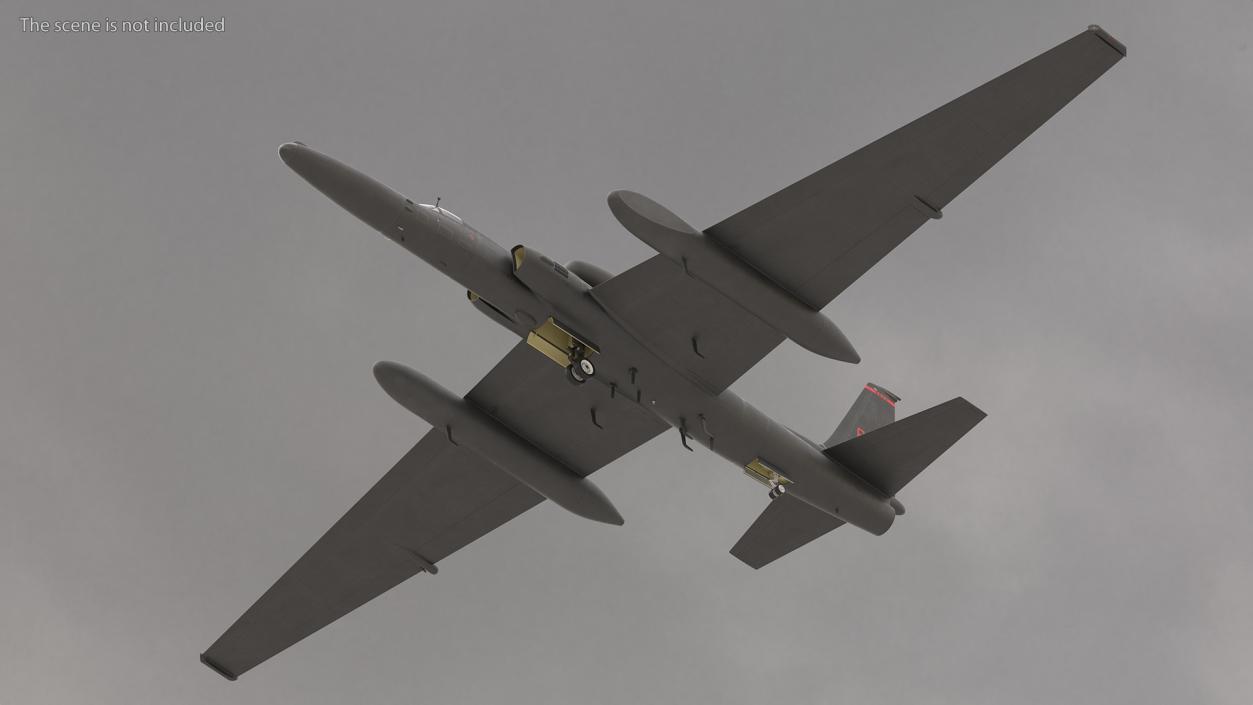 U2 Dragon Lady High Altitude Aircraft 3D