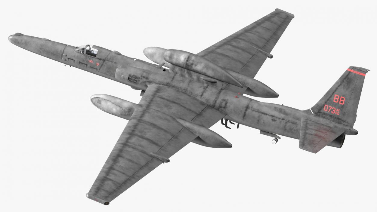 U2 Dragon Lady High Altitude Aircraft 3D