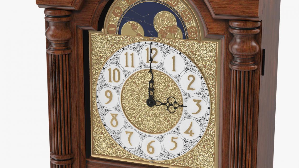 3D Howard Miller 620-226 Pendulum Wall Clock