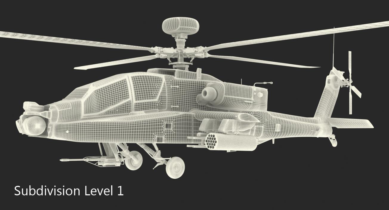 AH-64D Apache Longbow Japan 3D