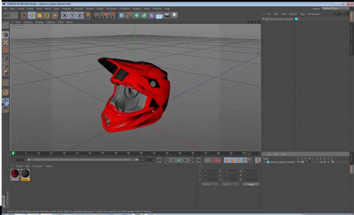 3D model Extreme Sport Helmet