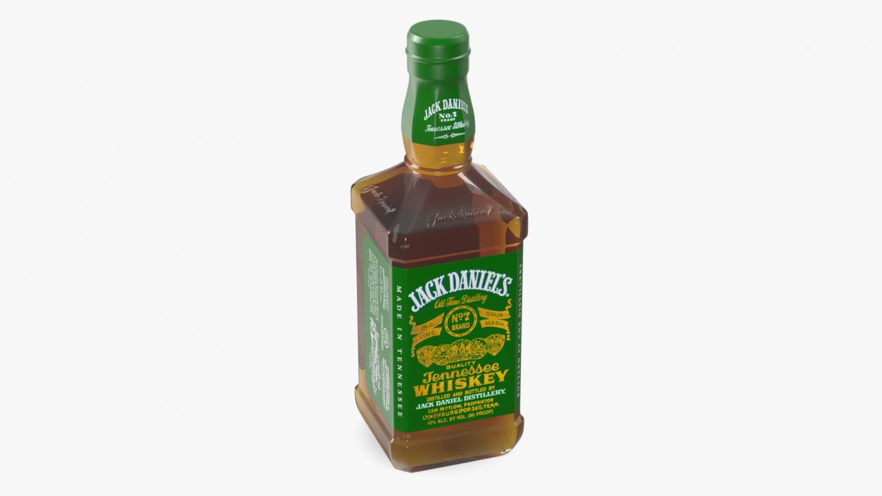 Jack Daniels Green Label Whiskey 3D