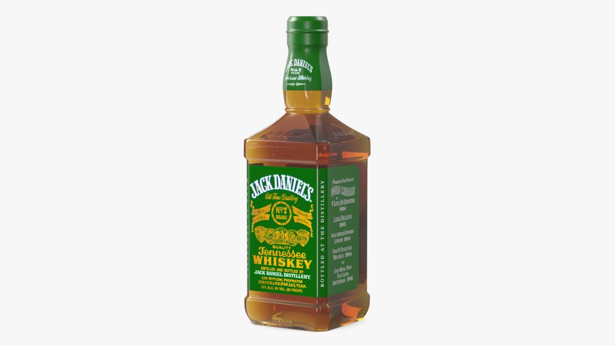 Jack Daniels Green Label Whiskey 3D