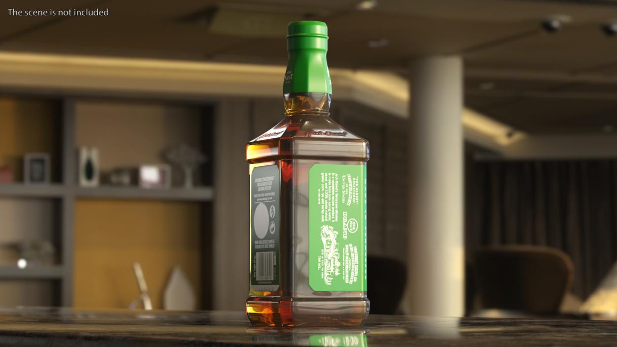 Jack Daniels Green Label Whiskey 3D