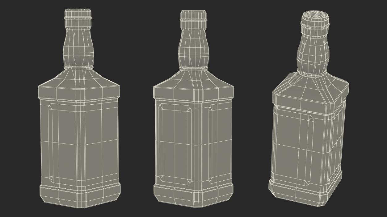 Jack Daniels Green Label Whiskey 3D