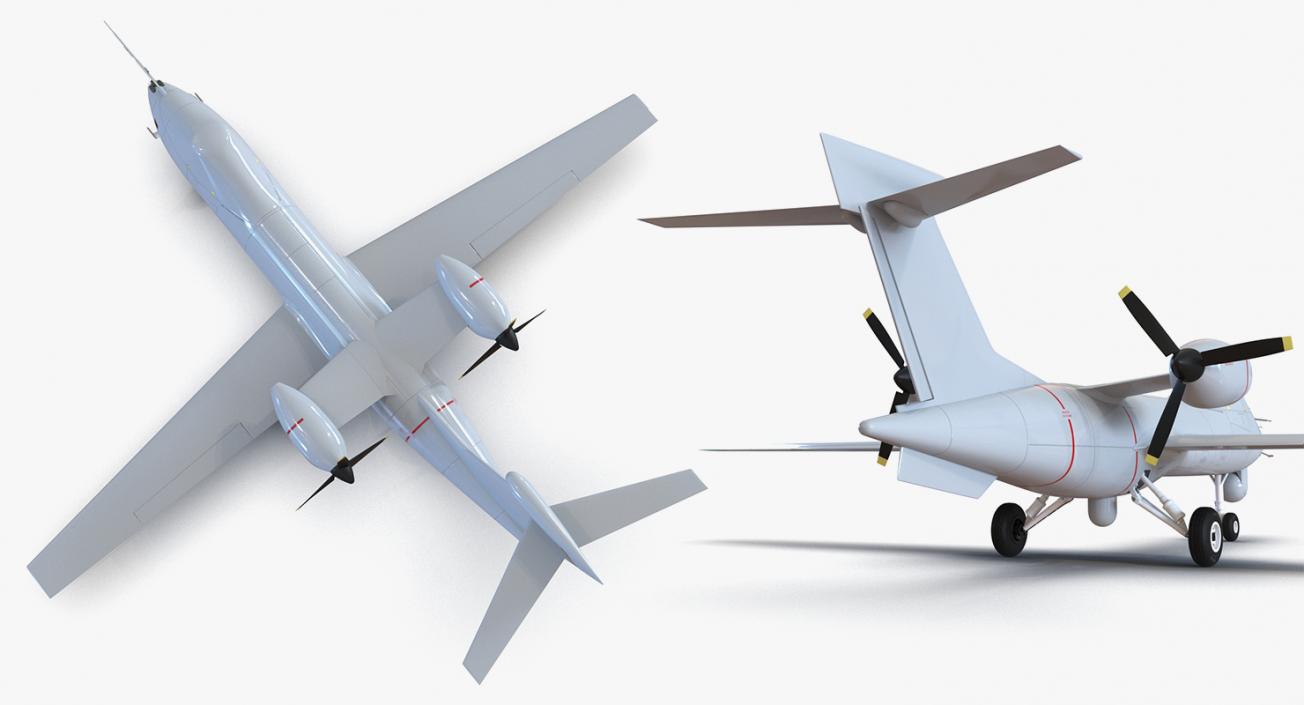 3D UAV Rigged 5 Collection model