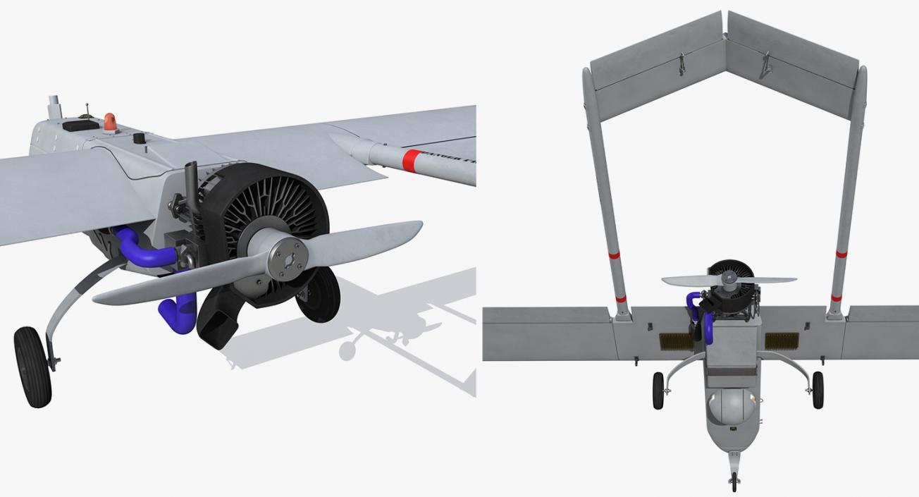 3D UAV Rigged 5 Collection model