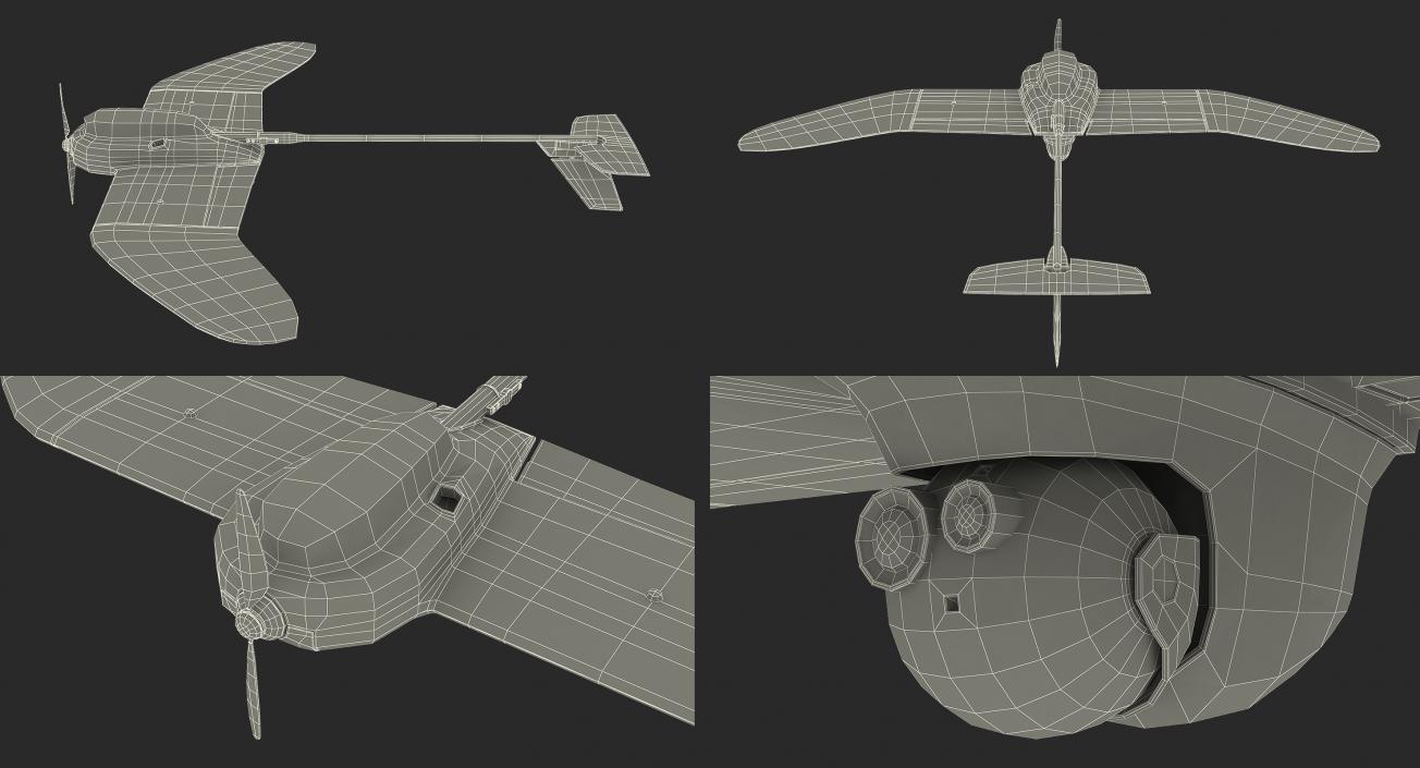 3D UAV Rigged 5 Collection model