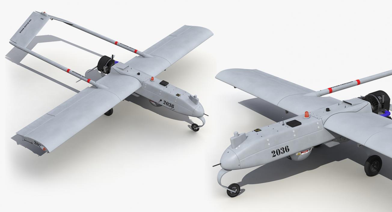 3D UAV Rigged 5 Collection model