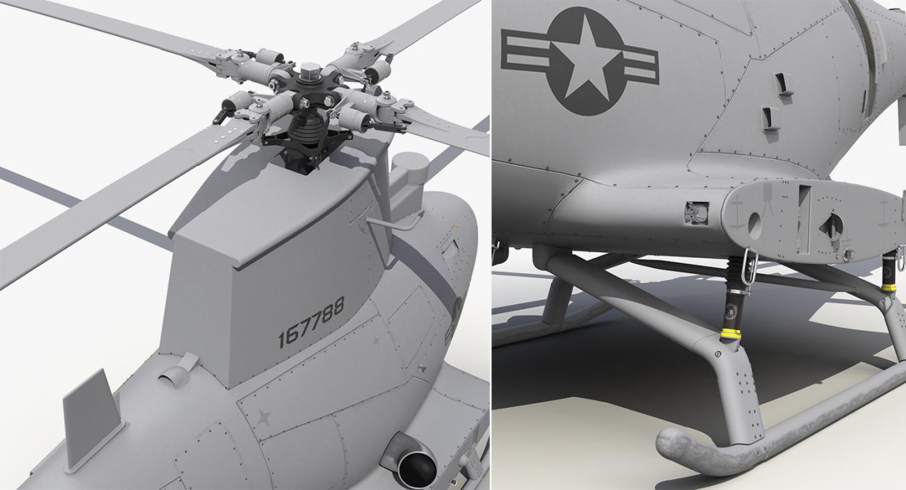 3D UAV Rigged 5 Collection model