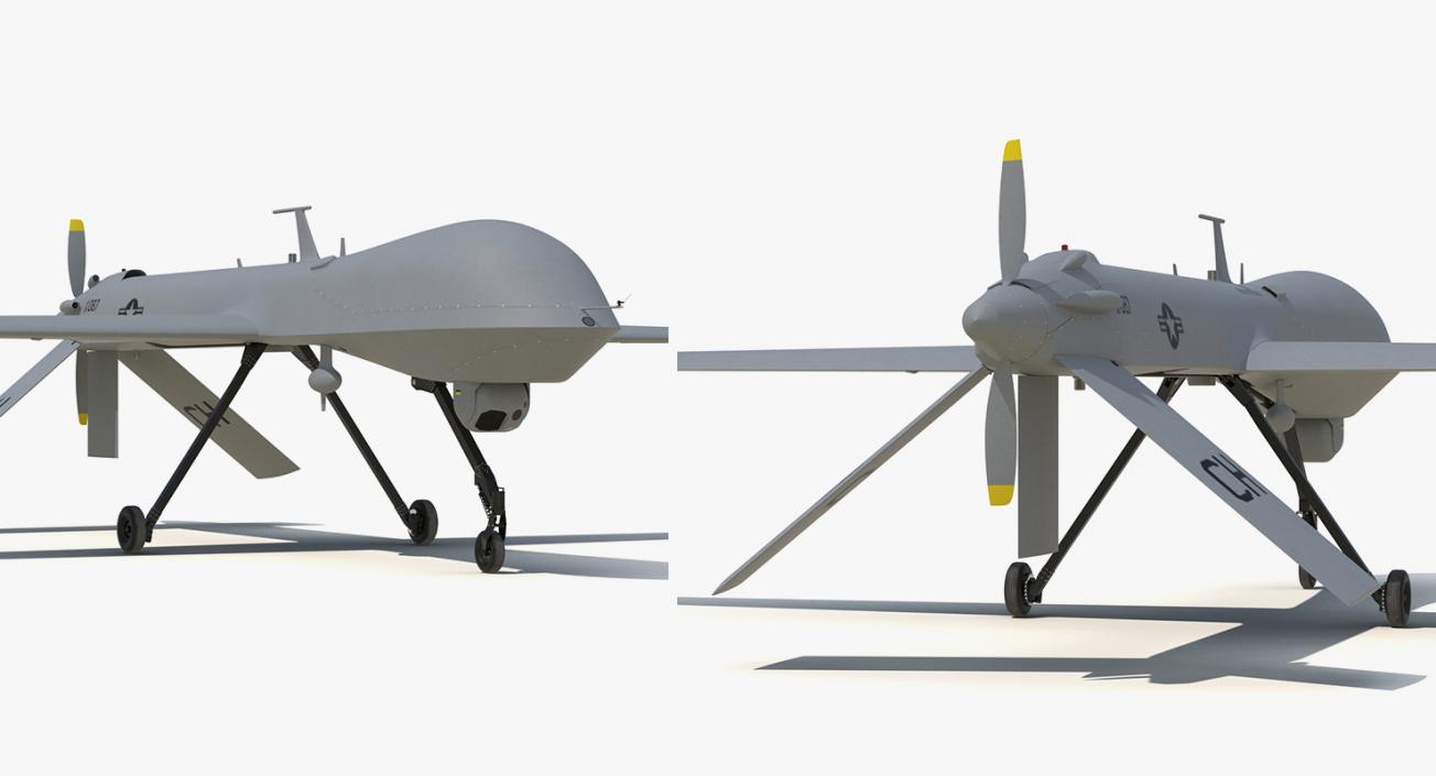 3D UAV Rigged 5 Collection model