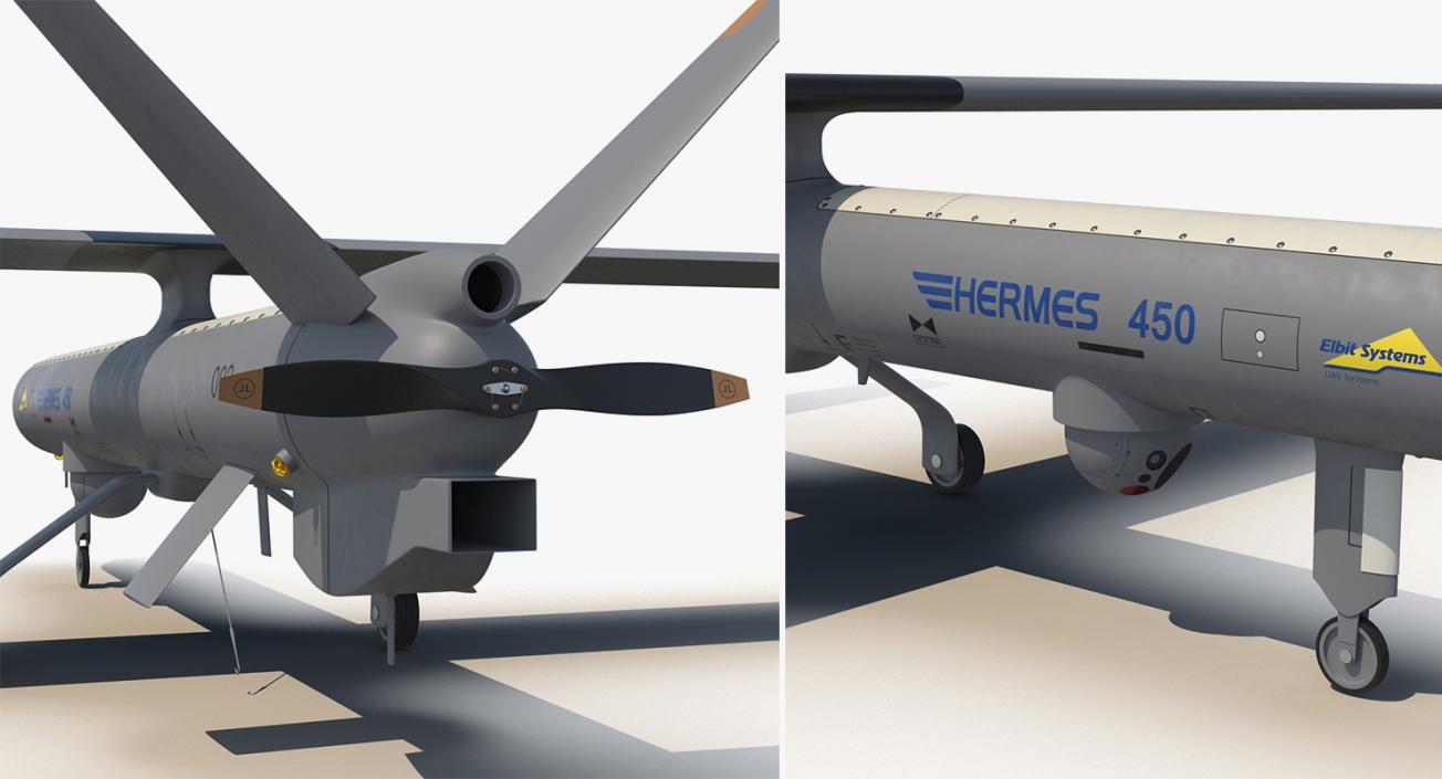 3D UAV Rigged 5 Collection model