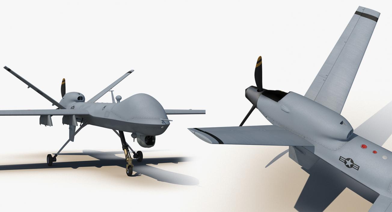 3D UAV Rigged 5 Collection model