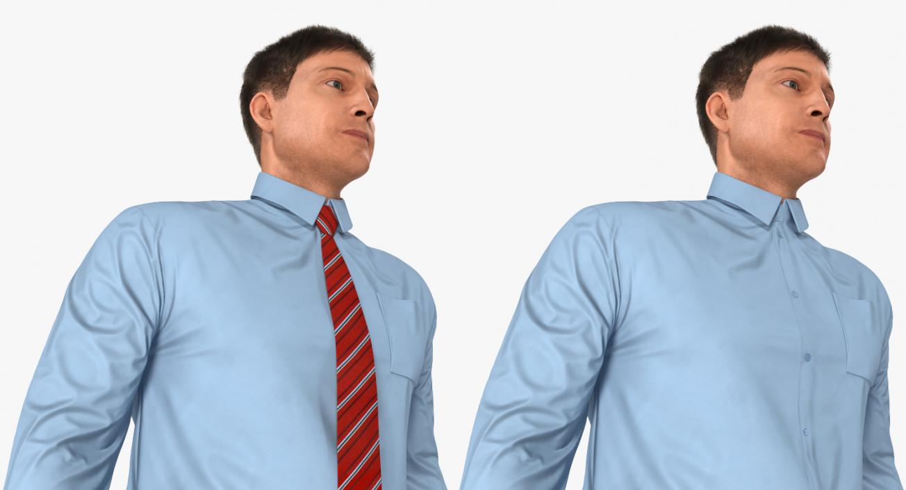 Office Worker Standing Pose 3D