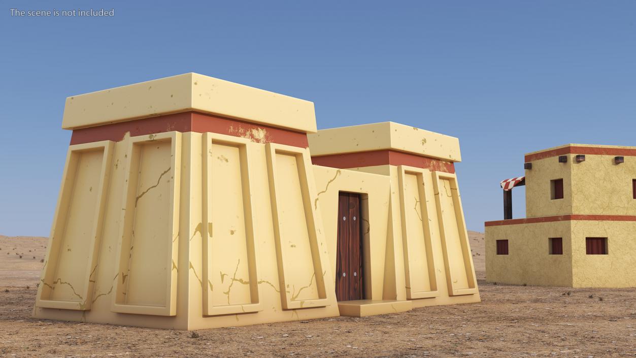 Stylized Arabian Buildings Collection 3D