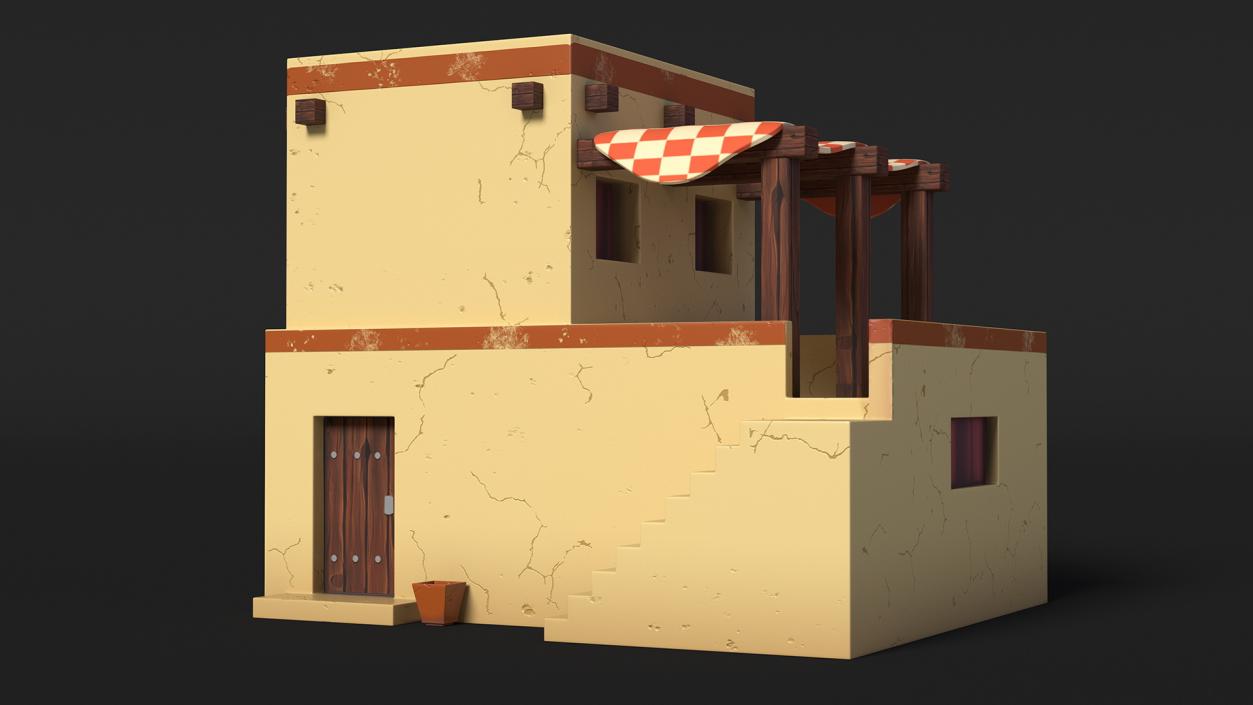 Stylized Arabian Buildings Collection 3D